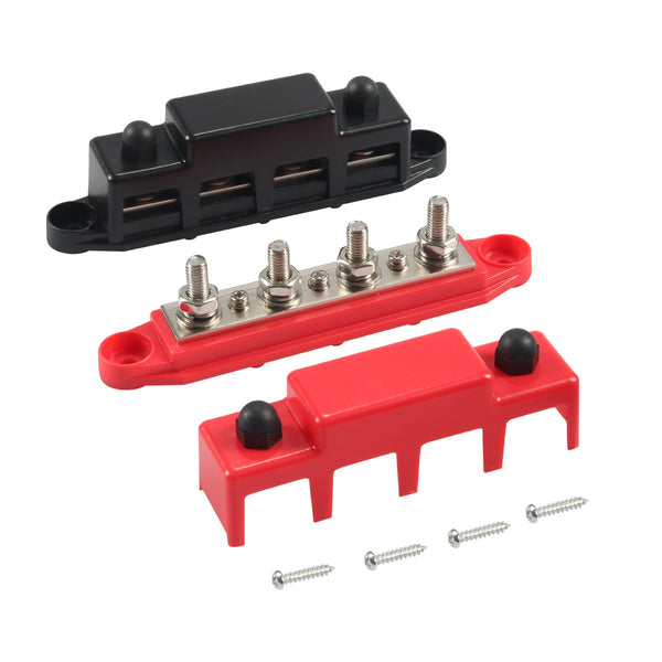 M10 M8 Red Black Pair -12V 300A High Current Busbar