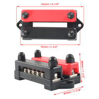 10 Pairs 12V/15A 6-way dual row Busbar