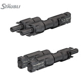 100 Pairs Staubli genuine male and female branch connector with IP67 waterproof protection